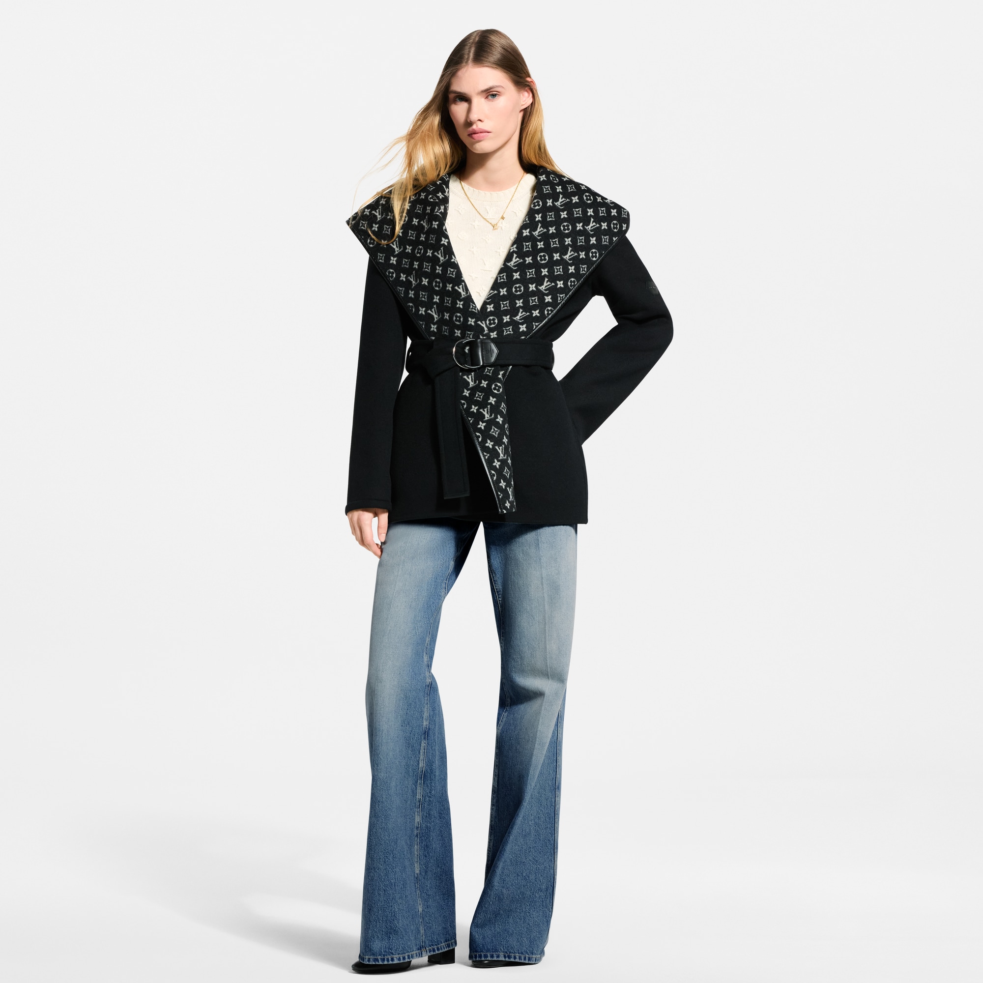 Belted Short Wrap Pea Coat - Ready-to-Wear | LOUIS VUITTON